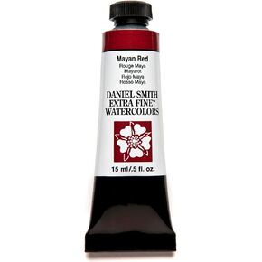 Daniel Smith Extra Fine Watercolor Paint, 15ml Tube, Mayan Red, 284600217
