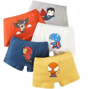 Superhero Model Cotton Toddler Underwear 5-Pack Little Boys Briefs