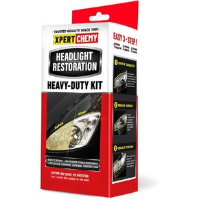 Headlight Restoration Kit-Headlight Cleaner Removing The Heavy-Duty Yellowing, Clouding and Stains, Even Buffs Out Unsightly Hairline Scratches,No Power Tools Needed