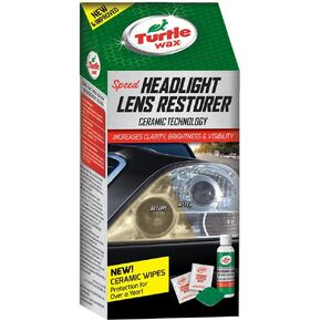 Turtle Wax 51768 Headlight Restorer Kit Headlamp Cleaning Restores Brightness Kit, (Old Version)
