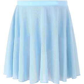 Ballet Skirts for Girls Pull On Toddler Ballet Skirt Women Elastic Mesh Adult Ballerina Dance Skirt