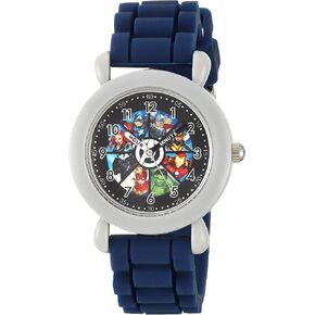 Marvel Kids' Plastic Time Teacher Analog Quartz Silicone Strap Watch