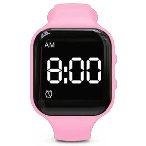 Vibrating Alarm Watch Waterproof Wake Up Watch Silent Medical Reminder Watch - with Timer and 15 Daily Alarms (Black)