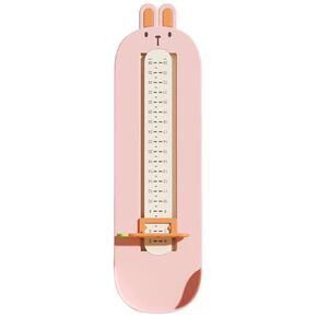 VILLCASE Foot Measuring Device, Shoe Sizer Measuring Devices Ruler, Kids Shoe Sizer Infant Foot Measure Tool for Easy Shoe Size Measurement, Pink