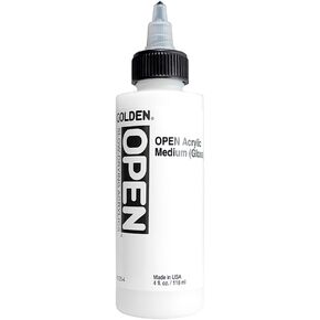 Golden Open Acrylic Medium, 4 Ounce, Gloss