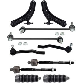TRQ Front Steering & Suspension Kit Compatible with 2014-2017 Nissan Rogue