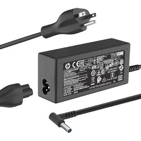 45W 19.5V 2.31A Ac محول شاحن الكمبيوتر المحمول ل HP بافيليون x360 15-f272wm 15-f387wm 15-f233wm 15-f222wm 15-f211wm 15-f337wm 17-g121wm 17-g119dx دفتر 740015-001 74 1727-001 سلك إمداد الطاقة