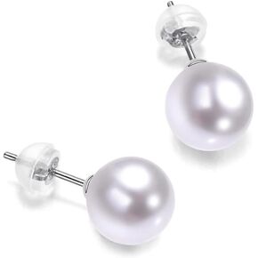 Pearl Earrings for Women Stud Earrings 18k Gold, Romantic Gifts for Women, Wife, Girlfriend, Mom, Birthday, Anniversary, Her, Christmas Day Gifts Valentine Day Gifts Mothers Day Gifts