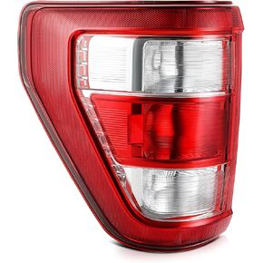 ECCPP F150 Tail Light Assembly Fit 2021 20222023 for Ford for F150 Rear Tail Brake Lamp Driver Side Black Housing Red Lens