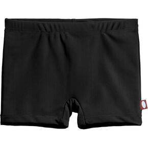 City Threads Big Girls' Swimming Suit Bottom Boy Short Made with Recycled Fabric, UPF50+ Sun Protection for Beach Pool Summer Fun, Made in The USA, Black, 8