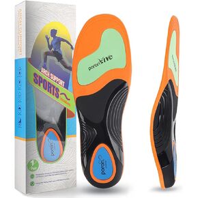 240+lbs Plantar Fasciitis Insoles Men Women, Heavy Duty Support Pain Relief Orthotics Inserts, High Arch Support Flat Feet Inserts Work Boot Shoe Insoles for Standing All Day (L, Black)