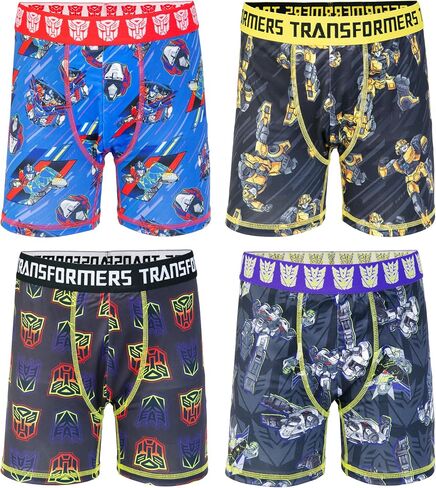 Transformers Boys' Amazon Exclusive 7-Pack Athletic Boxer Briefs with in Sizes 2/3t, 4, 6, 8 & 10 in Saudi Arabia