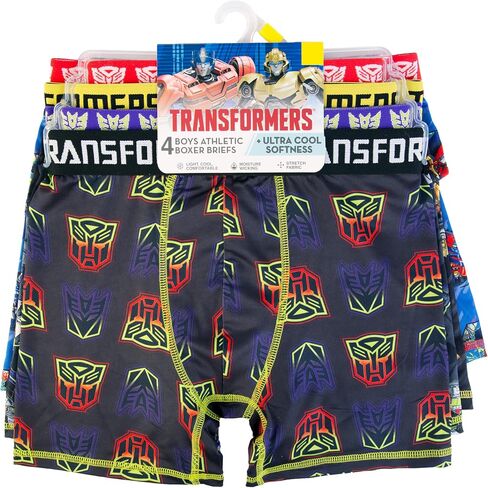 Transformers Boys' Amazon Exclusive 7-Pack Athletic Boxer Briefs with in Sizes 2/3t, 4, 6, 8 & 10 in Saudi Arabia