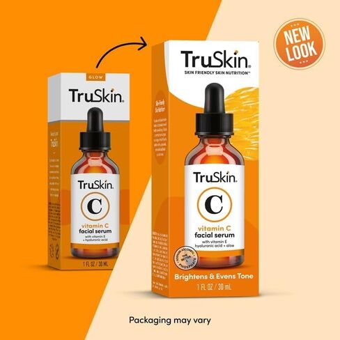TruSkin Vitamin C Serum – Anti Aging Facial Serum with Vitamin C, Hyaluronic Acid, Vitamin E – Brightening Serum – Even Skin Tone, Improve Appearance of Dark Spots, Fine Lines & Wrinkles, 1 Fl Oz in Saudi Arabia