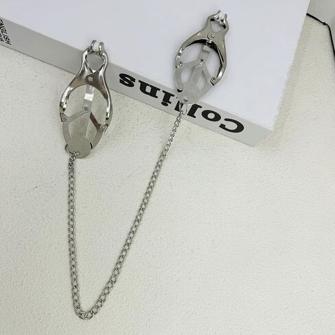 Body Clamps with Chain Adjustable Pressure Body Ring Body Chain Body Clip Non Piercing Chain Stainless Steel for Women Faux Body Jewelry Clip on Jewelry in Saudi Arabia