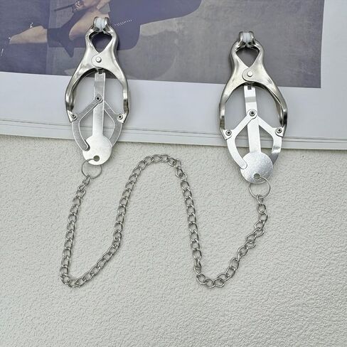 Body Clamps with Chain Adjustable Pressure Body Ring Body Chain Body Clip Non Piercing Chain Stainless Steel for Women Faux Body Jewelry Clip on Jewelry in Saudi Arabia