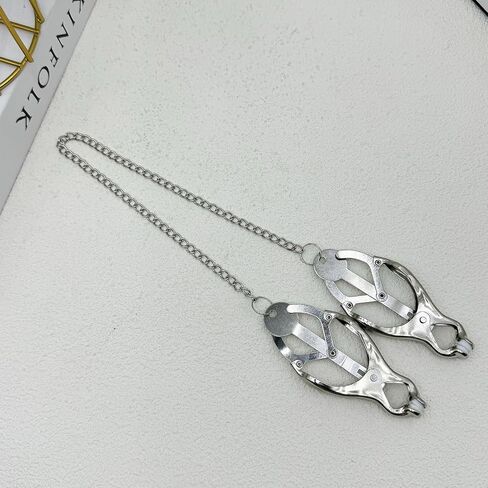 Body Clamps with Chain Adjustable Pressure Body Ring Body Chain Body Clip Non Piercing Chain Stainless Steel for Women Faux Body Jewelry Clip on Jewelry in Saudi Arabia