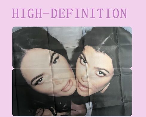 CZBR TIMIBUGER Megan Fox And Kourtney Kardashian Flag 3x5ft With 4 Brass Grommets Megan Fox Flag Funny Tapestry in Saudi Arabia