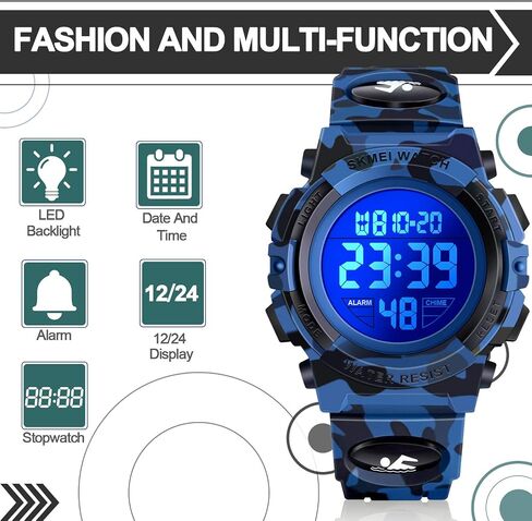 ATIMO LED 50M Waterproof Kids Digital Sport Watch - Kids Gifts in Kuwait
