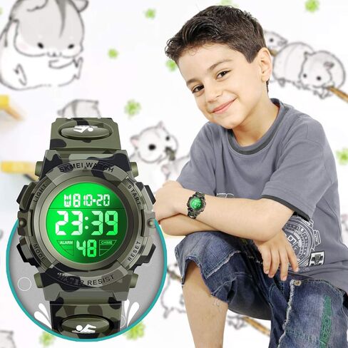 ساعة رياضية رقمية للأطفال مقاومة للماء LED 50M من ATIMO - هدايا للأطفال in Kuwait