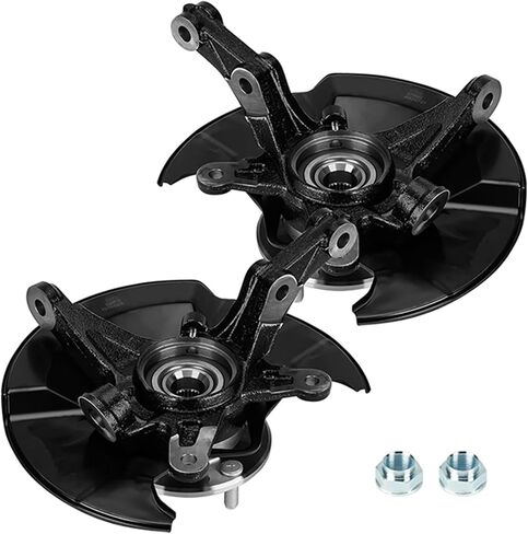 Pair Front LH & RH Steering Knuckle & Wheel Bearing Hub Assembly Fits 2006-2011 Honda Civic(Without Si Model), 44300SNA952, 44300TR0951, 44600SNAA00, 45255SNAA00, 51211SNA010 698450 698451 in Kuwait