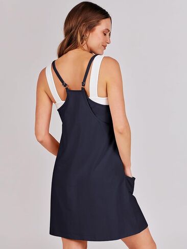 Prinbara Women 2024 Summer Mini Romper Dress Tennis Athletic Shorts Sundress Built in Shapewear Casual Workout Trendy Outfits in Saudi Arabia