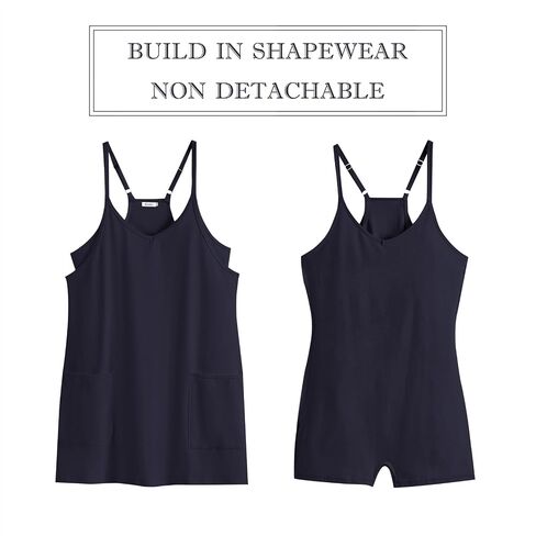 Prinbara Women 2024 Summer Mini Romper Dress Tennis Athletic Shorts Sundress Built in Shapewear Casual Workout Trendy Outfits in Saudi Arabia