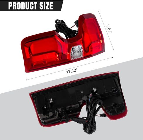 LED Tail Lights Assembly Compatible With 2019 2020 2021 2022 2023 2024 Chevy Silverado 1500 2500HD 3500HD, Rear Taillights Brake Lights Replace 84678149/84678150, Right Passenger Side in Saudi Arabia