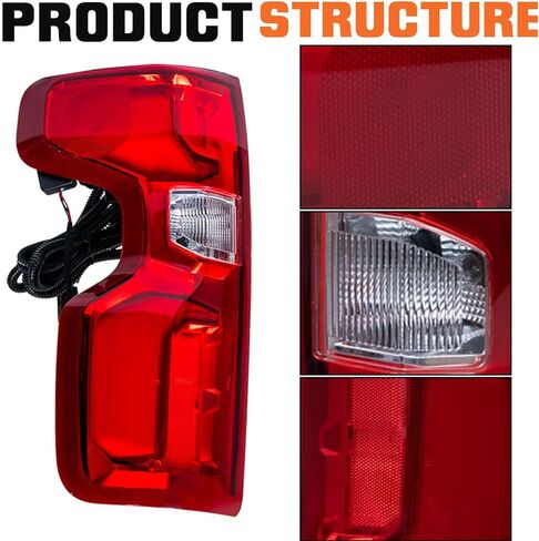 LED Tail Lights Assembly Compatible With 2019 2020 2021 2022 2023 2024 Chevy Silverado 1500 2500HD 3500HD, Rear Taillights Brake Lights Replace 84678149/84678150, Right Passenger Side in Saudi Arabia