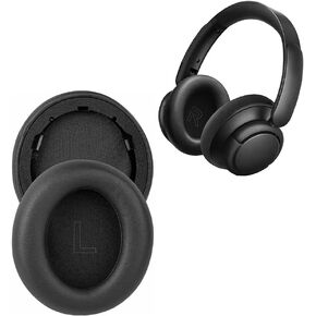 وسائد أذن بديلة Q35 لسماعات Anker Soundcore Life Q30 وعازلة للضوضاء من الجلد البروتيني وسائد أذن فائقة النعومة وعالية الكثافة من إسفنج الذاكرة وجزء إصلاح غطاء الأذن (وردي)