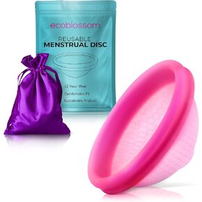 Reusable Period Disc - Soft Period Disc for Women (Small/Large (Teal & Magenta))