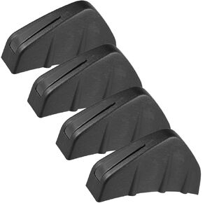 Motoforti 4pcs Matte Balck Universal Car Rear Lower Bumper Splitter Lip Wing Diffuser Shark Fin Spoiler Universal with Screw for Car SUV Long-lasting