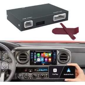 Wireless Carplay/Android Auto Adapter for Toyota with Entune2.0 & Touch2 2014 2015 2016 2017 2018 2019 Retrofit Kit Decoder for Highlander/RAV4/Tacoma/Camry/Corolla/Avalon/Prius/CH-R/Sienna/Camry