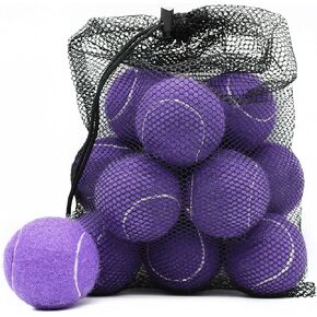 Magicorange Tennis Balls, 12 Pack Training Tennis Practice Balls, Pet Dog Playing Balls, Come with Mesh Bag for Easy Transport, Good for Beginner Training Ball in Kuwait