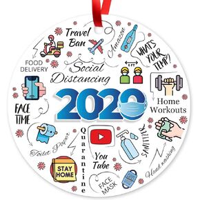 زينة عيد الميلاد 2024، زينة عيد الميلاد 2024، زينة المراجعة للعام، ديكور لشجرة عيد الميلاد، حقيبة مخملية وشريط أحمر متضمن، زينة مستديرة كبيرة مقاس 3.75 بوصة، مصنوعة في الولايات المتحدة الأمريكية بواسطة Soul Decor
