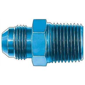 Aeroquip FCM2010 Blue Anodized Aluminum -12AN Flare to 1/2" NPT Pipe Fitting