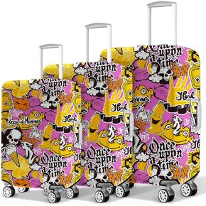 Luggage Cover 3 Pieces Clear PVC Suitcase Covers Protector for Tsa Approved Suitcase Cover Set for 20 24 28 inch Luggage.