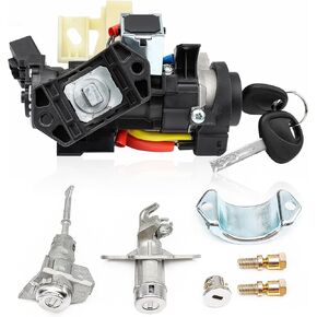Ignition Lock Switch Assembly 81905-C2510 for 2015-2019 Hyundai Sonata Ignition Lock Cylinder & Housing with 2 Door Lock & Glovebox Lock Kit Cylinder Set & 2 Key, 81970-C1A00 Ignition Switch Lock Kits