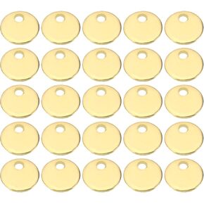 PATIKIL 20mm Steel Disc, 50pcs Round Metal Stamping Blanks Tags Circle Metal Plate DIY for Laser Engraving Stamping Magnetic Mount Jewelry Making, Silvery