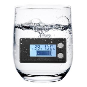 DROK Waterproof Battery Monitor 12V 24V 36V 48V 72V Battery Meter 8-100V, Battery Capacity Tester LCD Display with Blue Backlight, Fit for Car Golf Cart RV Marine