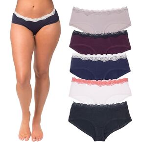 Emprella Cotton Underwear for Women, Seamless Women's Underwear Pack, Cheeky Hipster Panties