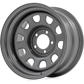 Rough Country Gray Steel Wheel | 17x9 | 6x5.5 | 4.25 Bore | -12 Painted (17 x 9. inches /5 x 4 inches, -12 mm Offset)