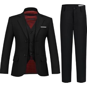 Boy's Formal Suit Set Slim Fit Kids Tuxedo Suits for Boys Wedding Outfit Teen Toddler Boy Dress Clothes
