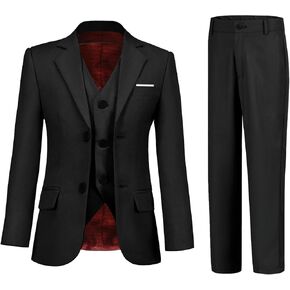 Boys Suits 3 Piece Slim Fit Suit Set Dresswear Ring Bearer Outfit for Boy