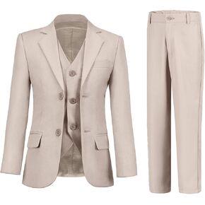 بدلة للأولاد مكونة من 3 قطع من البدلة ذات المقاس النحيف، طقم ملابس لحامل الخاتم للأولاد in Kuwait