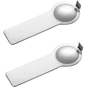 2Pcs Italian Charm Tools，9mm Italian Charm Opening Tool, Compatible with All 9mm Charms, for Adding and Removing 9mm Charms and Charm Bracelets (B), Stainless steel