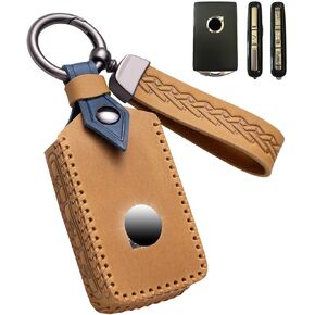 for Volvo Key Fob Cover Leather Car Key Case Keychain Fob Holder