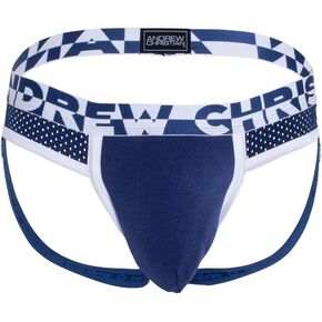 Andrew Christian ALMOST NAKED® Sports Mesh Jock, Navy, Large