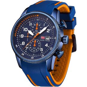 AIMES Watch for Men Sport Military Waterproof Chronograph Mens Watches Analog Quartz Big Face Classic Stylish Fashion Casual Designer Business Work Wrist Watch Elegant Gift for Men