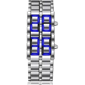 Fashion Full Metal Digital Lava Wrist Watch Men LED Display Watches Gifts for Male Famale Sport Creative Watch in Kuwait